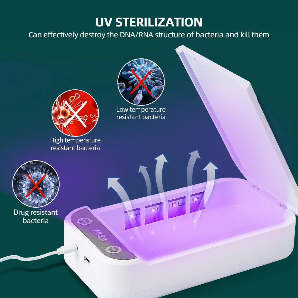 Sterilizzatore per Strumenti di Manicure con Luce UV - 3W, Sterilizzazione UV Automatica.