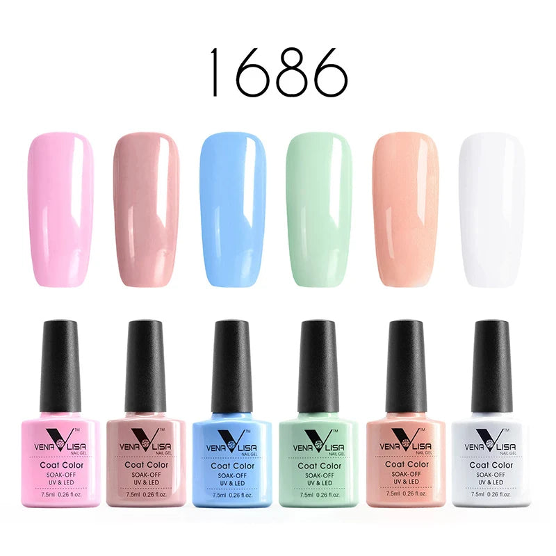 Set di Sei Smalti Gel Colori Assortiti: Porta la Tua Creatività alle Stelle! 7.5ml -oggi spedizione GRATIS-