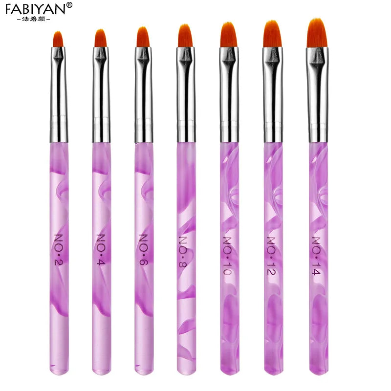 Versatile Nail Art Brush Set - High Quality, 3-8 Piece for Every Style