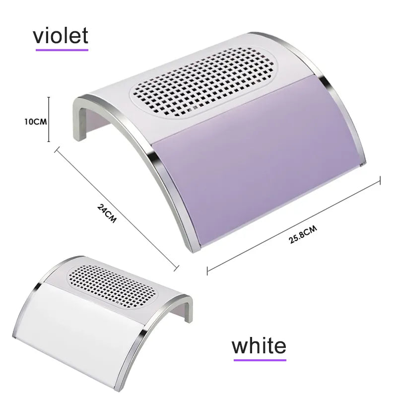 PolvOff 80W: Aspiratore Professionale per Polvere di Unghie con Sacchetto