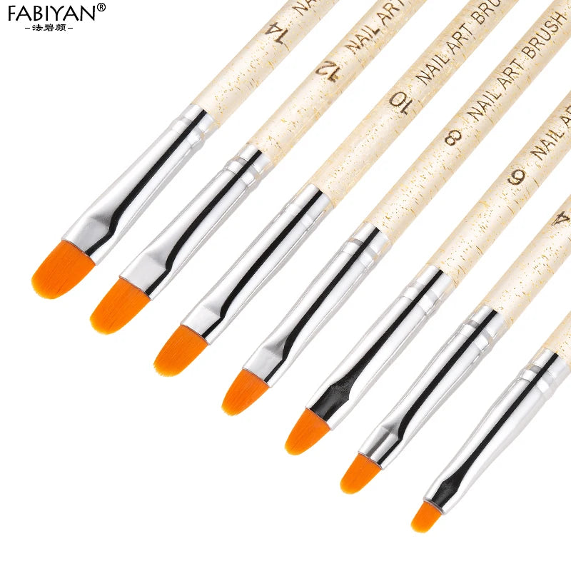 Versatile Nail Art Brush Set - High Quality, 3-8 Piece for Every Style