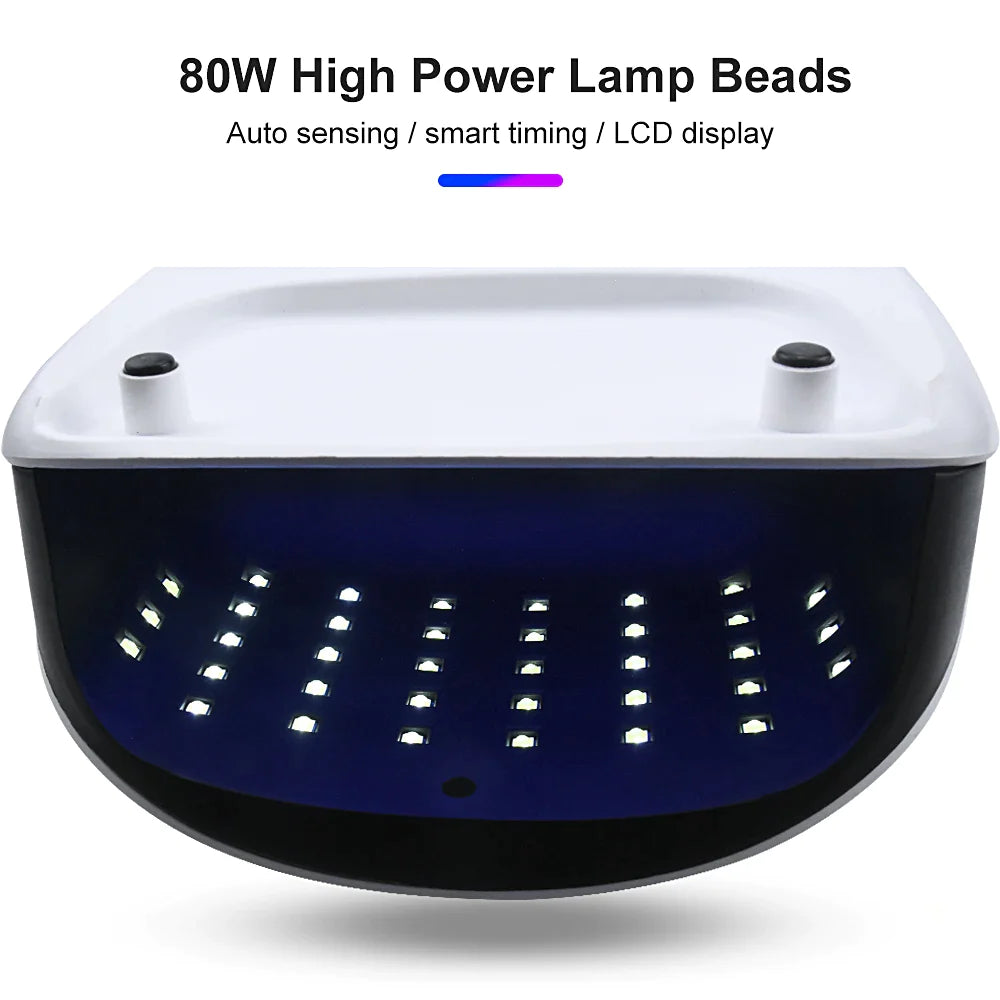  3-in-1 Nail Wonder: LED/UV Lamp, Dust Collector, and High-Speed Drill - The Ultimate Nail Care Solution