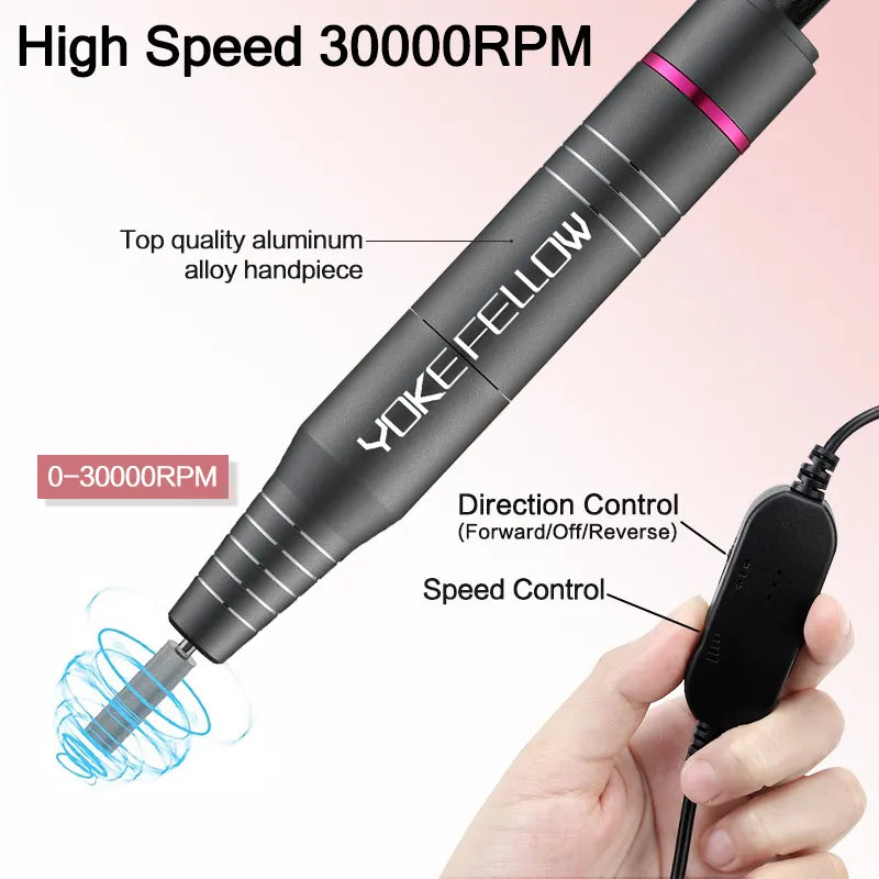 Professional USB-Powered Nail Drill - Available in Two Versions