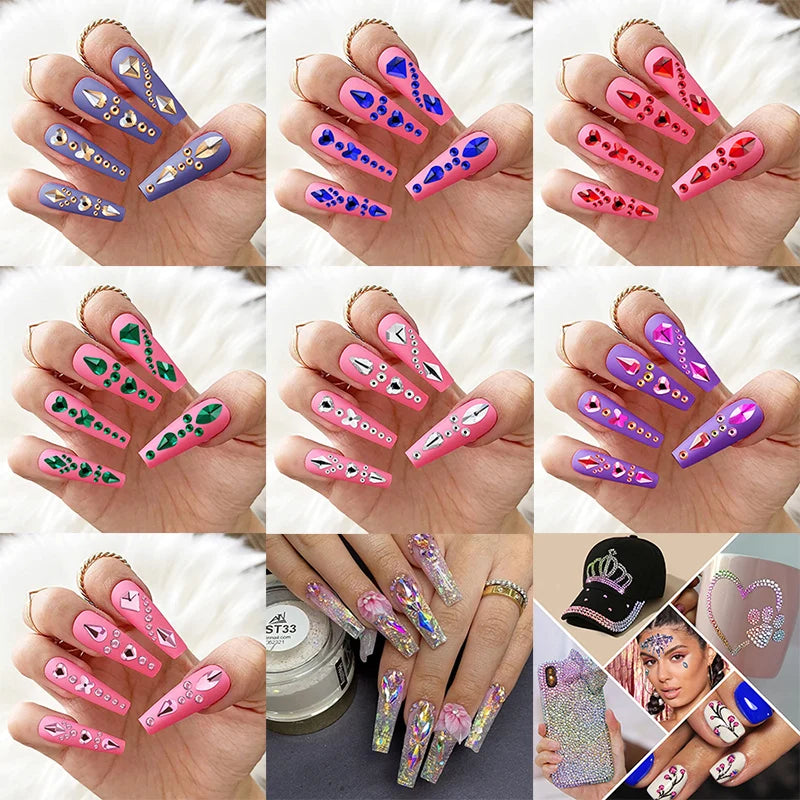 High-Quality Crystal Nail Decorations - Wide Variety of Styles