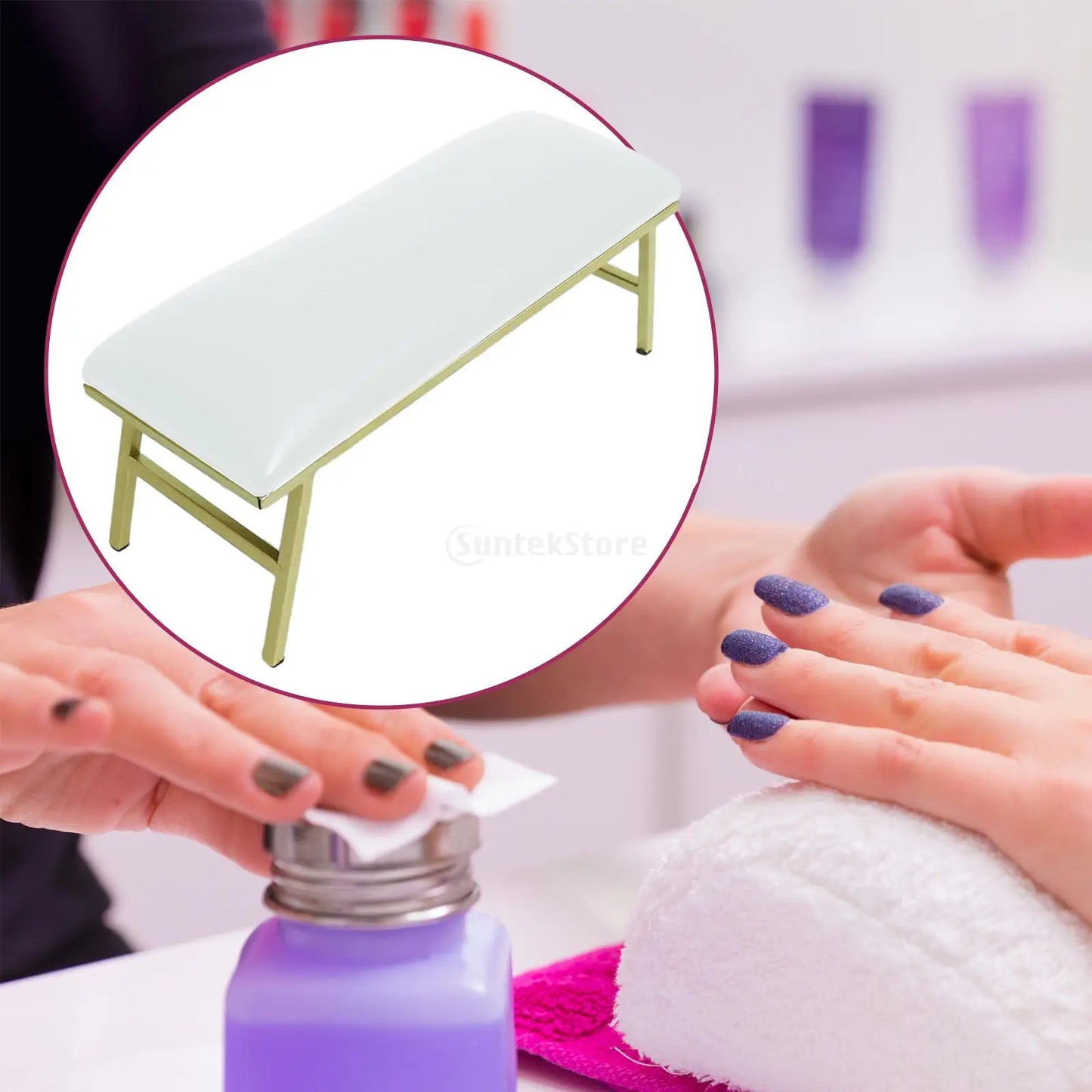 Supporto con Cuscino per Manicure e Nail Art