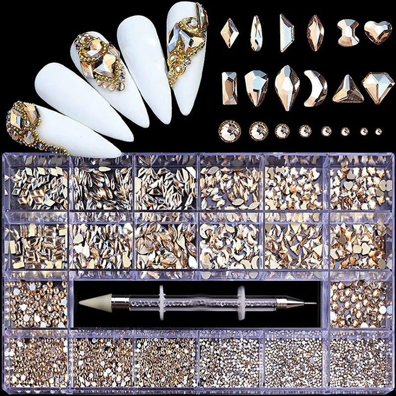 High-Quality Crystal Nail Decorations - Wide Variety of Styles