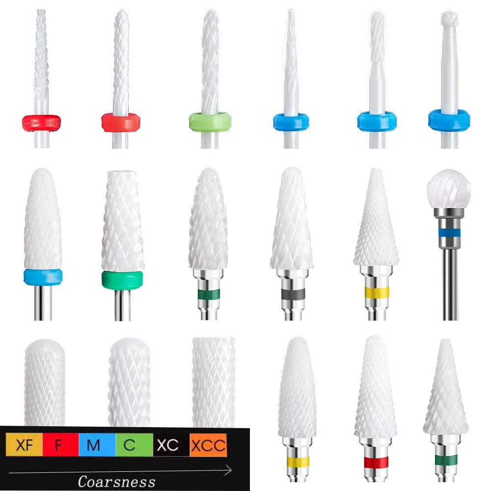 Premium Ceramic Nail Drill Bit - Available in 33 Unique Variants